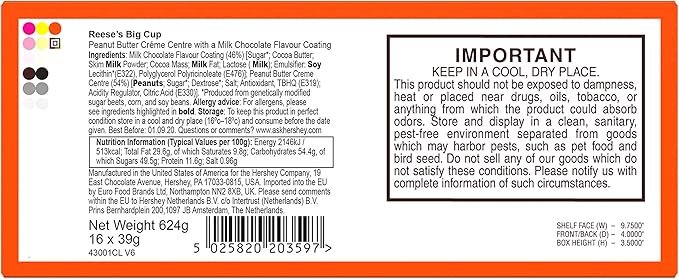 Reeses Big Cup 16 - 1.4 Oz PKGS - Image 4